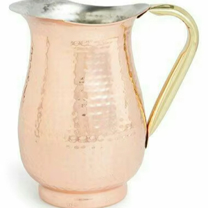 เหยือกน้ำดื่มสีทองแดงสีเงินเหยือกน้ำขนาดและรูปร่างที่กำหนดเอง - Product Image 1