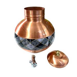 Distributeur d'eau en cuivre fabriqué à la main Utilisation chaude et froide Qualité supérieure exportée d'Inde - Product Image 5