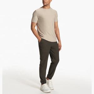 Custom Fashion Sports <b>Slim</b> <b>Fit</b> Lightweight Plain With Pocket Training <b>Jogger</b> Elastic Waist Polyester Spandex <b>Jogger</b> Pant <b>Men</b> - Product Image 5