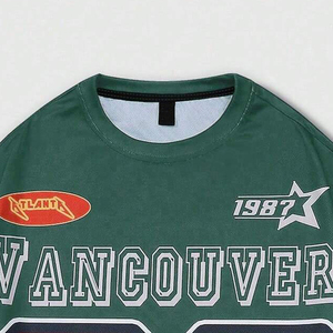 Camisetas de Jersey Sólidas para Hombre al por Mayor, 260 Gramos, 100% Algodón, Manga Corta, Impresión de Logotipo Personalizado, Tallas Grandes, Directo de Fábrica OEM - Product Image 3