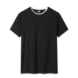 T-shirt personnalisé grande taille pour hommes 100% coton épais de luxe à épaules tombantes T-shirt vierge tricoté en gros - Product Image 5