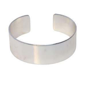 Brass <b>Silver</b> Plated Open Cuff Designer Bracelet for <b>Women</b> Custom Engraved Name Elegant Jewelry Gift For Bulk Supply - Product Image 1