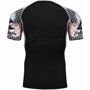 OEM personalizado de los hombres de fitness Rash Guard de manga larga Spandex ropa de gimnasio para MMA para niños Venta en línea - Product Image 3
