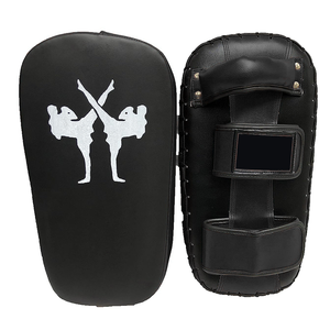 Diseño profesional de cuero logotipo personalizado entrenamiento Color sólido boxeo Kick Shield hecho en Pakistán - Product Image 1