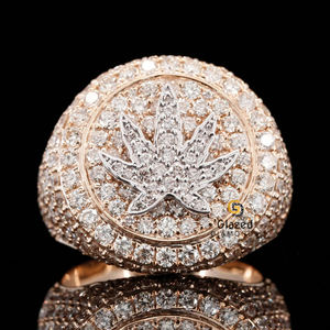 แหวนฮิปฮอปของผู้ชายถูกทำให้เย็นลงด้วยเพชรที่เจียระไน10Kt สีเหลืองทองสำหรับงานแต่งงานได้รับการรับรองจาก IGI - Product Image 6