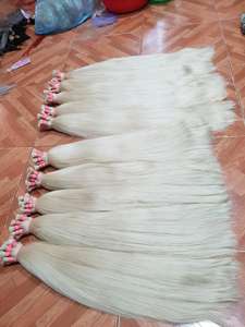 Extensions de cheveux humains en machine de haute qualité Remy marron clair brut aligné sur les cuticules vierges du Vietnam non transformées à donneur unique - Product Image 4