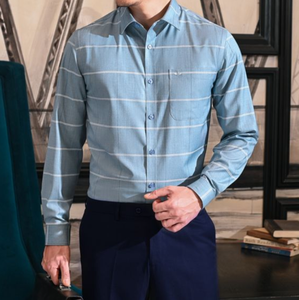 Chemise habillée multicolore de qualité supérieure-Chemise habillée à manches longues pour hommes fabriquée au Vietnam Prix bon marché - Product Image 6