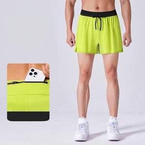 Mens Breathable Quick-Drying Gym Shorts Solid Light Weight Seamless Sports Shorts Custom logo solid color, shorts for men - Product Image 1
