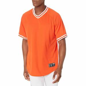 Maillot de baseball sur mesure OEM respirant logo imprimé avec coutures sur le côté arrière hommes sport maillot de baseball à la mode - Product Image 3