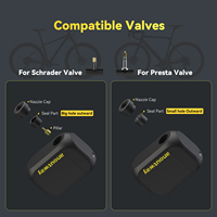 Pompe à air portable sans fil rechargeable 120 PSI pour vélos, mini pompe électrique pour vélos de route et VTT