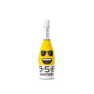 958 SANTERO EMOJI, extra seco, vinho espumante, 750 ml, 25,36 oz, percentual de álcool 11,5%, com perlage fina e persistente