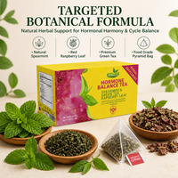 Thé personnalisé à base de feuilles de framboisier rouge pour l'équilibre hormonal des femmes, complément alimentaire, thé aux herbes