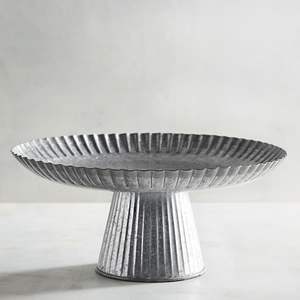 Elegant two tier serving <b>stand</b> with vintage bronze metal construction in center sturdy display for cakes <b>cupcakes</b> snacks & Decor - Product Image 3