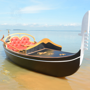 เรือกอนโดลาเวเนเชียนแท้ 21 ฟุต ผลิตตามสั่ง พร้อมไม้พาย สำหรับทะเลสาบ เรือแคนูไม้ทำมือ เรือคายัค/แคนูสำหรับขาย เรือตกปลา - Product Image 3