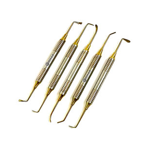 Juego de 6 uds., instrumento de llenado compuesto Dental alemán, Kit restaurador recubierto de titanio azul de LOHAR Products & Co Tools - Product Image 3