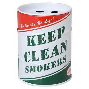 High Quality Ashtray, Multipurpose Holder Gift Items | Ashtray for Cigarette Stylish Aluminum <b>Oil</b> Drum Can Barrel Shaped - Product Image 1