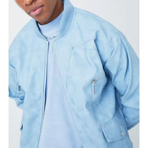 เสื้อแจ็คเก็ตบอมเบอร์แบบสั่งทำพิเศษ พร้อมชื่อทีม หมายเลข และลายคอลลาจ  ผ้าซาตินเคลือบกันน้ำ กันลม แห้งเร็ว สไตล์ไฮสตรีท - Product Image 3