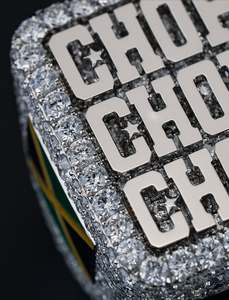 Anillo de Campeón Personalizado Hecho a Medida en Plata de Ley 925 de Dos Tonos, Joyería de Rapero con Diamante Moissanite FL para Regalo - Product Image 3