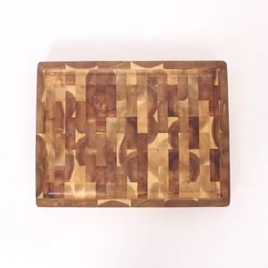 Tabla de cortar rectangular grande de lujo OEM, tabla de cortar de madera de acacia de bambú sostenible ecológica - Product Image 2