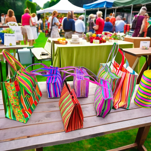 Nylon recyclé durable indien en plastique approvisionnement en vrac recyclé PP sacs à provisions pochette en nylon marché sac à linge fabriqué en Inde - Product Image 2