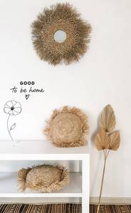 Bohemian Natural fringes rattan wall <b>mirror</b> Seagrass fibers Straw Wall Hangings <b>Mirror</b> for Home decor gift Handicrafts Vietnam - Product Image 3