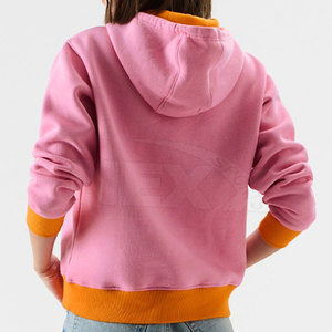 Dernier design, qualité supérieure, sweats à capuche pour femmes, séchage rapide, respirant, coton/polyester, col à capuche confortable, logo sur le devant, décontracté - Product Image 3