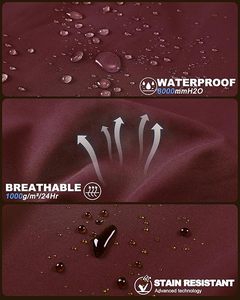 Men's Lightweight Breathable Softshell <b>Jacket</b> Waterproof Windbreaker Warm <b>Fleece</b> <b>Lining</b> for Travel Hiking Golf Motorcycle Racing - Product Image 5