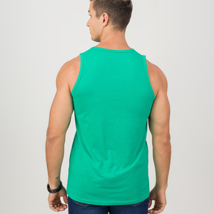 Débardeur de sport pour homme en coton 100%, col rond, sans manches, débardeur musculaire uni, sous-vêtement, prix de gros - Product Image 6