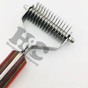 Pet Hair Remove Stripping Knife Brush Stainless Steel Pet Grooming Scissors and Stripping Brush Set with Sustainable Design - Product Image 2