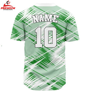 Impresión personalizada 100% Poliéster Ropa deportiva Colores contrastantes Venta al por mayor Ropa de béisbol en blanco Unisex Jersey de béisbol de secado rápido - Product Image 4