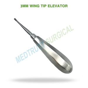 Elevador Dental Quirúrgico de Punta de Ala de 3 mm, Instrumento de Acero Inoxidable para Luxación Dental y Elevación de Raíces - Product Image 2