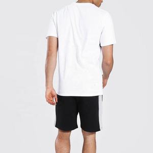 Vêtements été hommes tenue deux pièces Shorts t-shirt rue respirant coton décontracté 20 pièces pantalon t-shirt hommes ensembles - Product Image 2