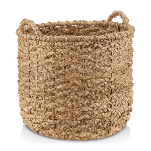 Cesta de jacinto de agua ecológica hecha a mano al por mayor, organizador duradero ligero sostenible Natural para suministro minorista - Product Image 5