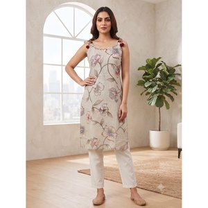 Women's <b>Linen</b> Cotton Hand Embroidery Strapless Tank <b>Top</b> Ethnic Wear Designer Traditional Casual Festive Party Wear Stylish - Product Image 1