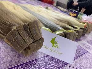 Extensions de cheveux avec bande adhésive, vente en gros, cheveux remy de luxe, épais - Product Image 6