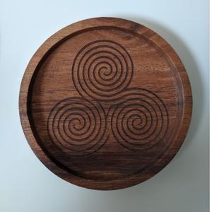 Sous-verres en bois massif de qualité supérieure en bois de manguier, petit fini vieilli, fabriqué à la main, écologique et résistant à la chaleur. - Product Image 6