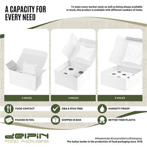Made in Italy Luxury Disposable Rectangular Cardboard Customizable <b>Cupcakes</b> <b>Box</b> Muffin <b>Box</b> Pastry <b>Box</b> with Window Different Size - Product Image 3
