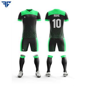 เสื้อฟุตบอลสำหรับผู้ชายเสื้อเจอร์ซีย์แห้งเร็วพิมพ์ลายซับลิเมชันและโลโก้ตามสั่ง - Product Image 2