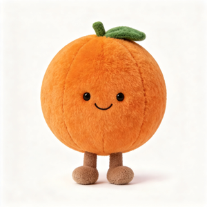 Juguetes de Peluche Naranja de Alta Calidad al por Mayor, Lindos Peluches de Peluche Naranja en Forma de Almohada, Pelota de Peluche Naranja Rellena - Product Image 4