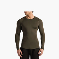 T-shirt de sport unisexe personnalisé en gros avec logo, coupe ajustée, respirant, pour fitness et gym, impression sérigraphique silicone