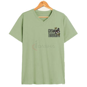 Camiseta Unisex Premium Vintage con estampado de gran tamaño Boxy Heavyweight para hombre, ropa de calle de algodón con gráfico de logotipo personalizado, tela de Jersey - Product Image 1