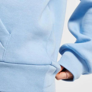 Streetwear respirant femmes sweat à capuche surdimensionné 100% coton matériel Logo personnalisé impression pull goutte épaule - Product Image 4