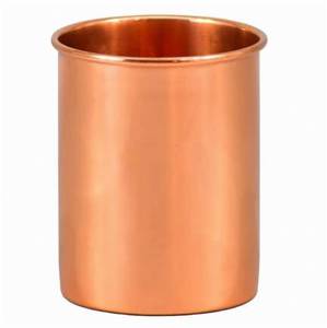 Verre en cuivre pur sans toxine verre de gobelet en cuivre martelé pour le yoga ayurvédique sain meilleur prix en lot de 2 - Product Image 5