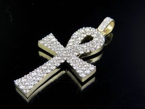 Customise Ankh Design Crafted In 925 <b>Silver</b> Iced Out With Moissanite Diamond For Men Hip Hop Jewelry Gold Plated - Product Image 2