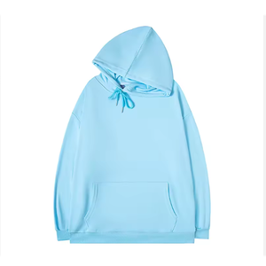 เสื้อสเวตเตอร์มีฮู้ดโอเวอร์ไซส์ลำลองสำหรับผู้ชายเสื้อมีฮู้ดแบบผูกเชือกด้านหน้าสำหรับบริการรับสินค้าในฤดูร้อน - Product Image 3