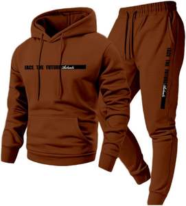 ชุดวอร์ม2ชิ้นแบบสวมหัวมีฮู้ดสำหรับผู้หญิง, ชุดออกกำลังกายระบายอากาศได้ดีมีขนาดพิเศษสำหรับใส่ได้ทั้งผู้หญิงและผู้ชาย - Product Image 2