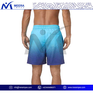 กางเกงขาสั้นกีฬาแห้งเร็วสำหรับผู้ชายดีไซน์แบบระเหิดออกแบบได้ตามต้องการสำหรับฟิตเนสยิมชายหาดฝึกซ้อมและสวมใส่ทุกวัน - Product Image 4