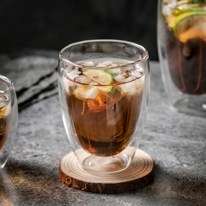 Giao Hàng Nhanh Chóng Cao Borosilicate Double-Tường Cốc Thủy Tinh 80Ml 250Ml 470Ml Xách Tay Cốc Cà Phê Không Có Tay Cầm Hoặc Có Tay Cầm - Product Image 6