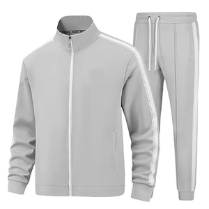 Survêtement vierge à impression personnalisée veste et pantalon zippés coupe-vent Cargo Jogging ensemble sport Joggers costume pour hommes 2026 - Product Image 1