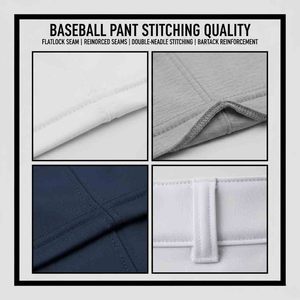 Pantalon de baseball pour adulte en gros, bas élastique, respirant, 100 % polyester, couleur personnalisée, motif 3D, pantalon d'entraînement sur mesure - Product Image 5